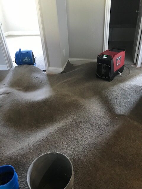 Dry down water removal